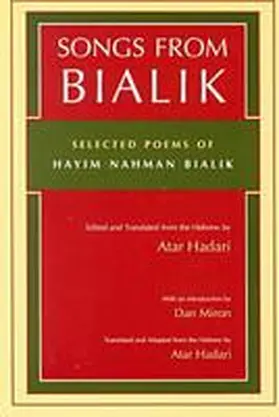 Hadari |  Songs from Bialik | Buch |  Sack Fachmedien
