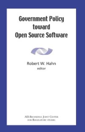 Hahn |  Government Policy toward Open Source Software | eBook | Sack Fachmedien
