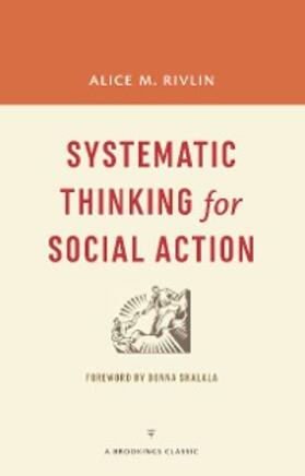 Rivlin |  Systematic Thinking for Social Action | eBook | Sack Fachmedien