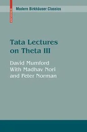 Mumford / Nori / Norman |  Tata Lectures on Theta | Buch |  Sack Fachmedien