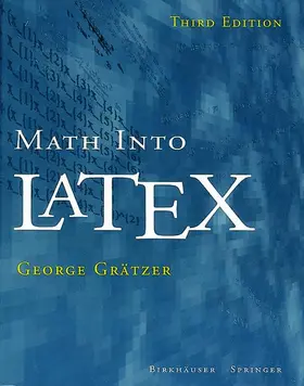 Grätzer |  Math into LaTeX | Buch |  Sack Fachmedien