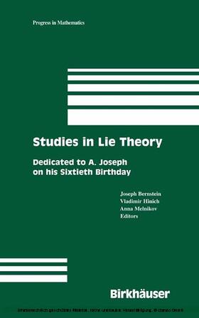 Bernstein / Hinich / Melnikov | Studies in Lie Theory | E-Book | sack.de