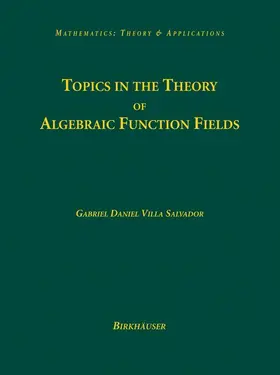 Villa Salvador |  Topics in the Theory of Algebraic Function Fields | Buch |  Sack Fachmedien