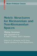 Gromov / LaFontaine / Pansu |  Metric Structures for Riemannian and Non-Riemannian Spaces | Buch |  Sack Fachmedien