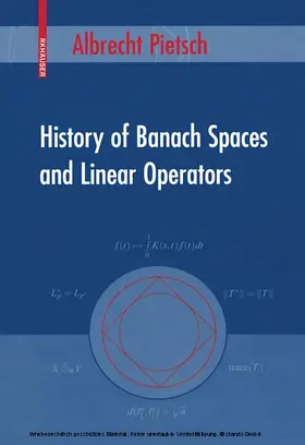 Pietsch | History of Banach Spaces and Linear Operators | E-Book | sack.de