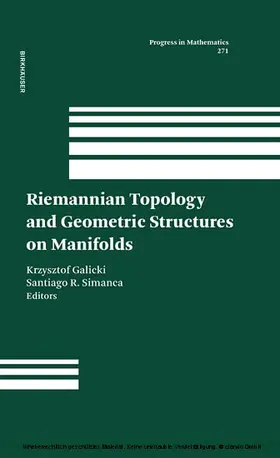 Galicki / Simanca | Riemannian Topology and Geometric Structures on Manifolds | E-Book | sack.de