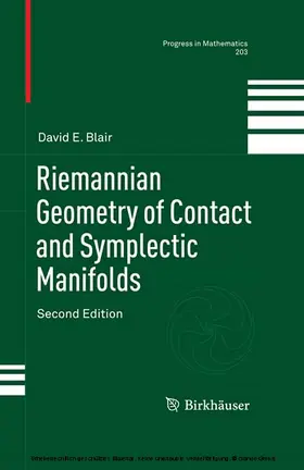 Blair | Riemannian Geometry of Contact and Symplectic Manifolds | E-Book | sack.de
