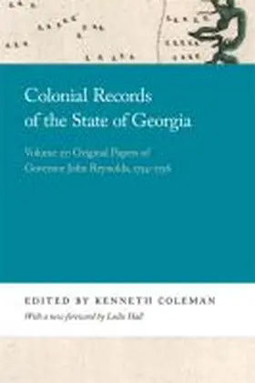 Coleman |  Colonial Records of the State of Georgia | Buch |  Sack Fachmedien