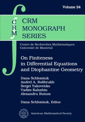 Schlomiuk / Bolibrukh / Yakovenko |  On Finiteness in Differential Equations and Diophantine Geometry | Buch |  Sack Fachmedien