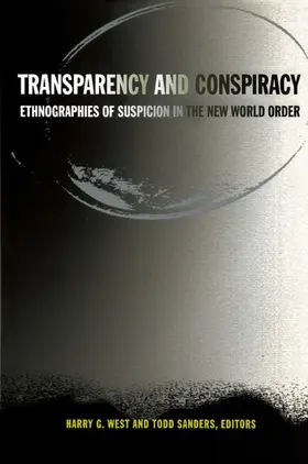 West / Sanders | Transparency and Conspiracy | E-Book | sack.de