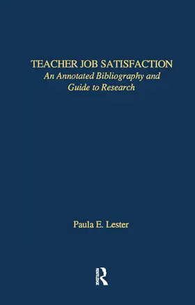 Lester |  Teacher Job Satisfaction | Buch |  Sack Fachmedien