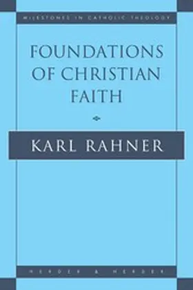 Rahner |  Foundations of Christian Faith | eBook | Sack Fachmedien