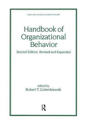 Golembiewski |  Handbook of Organizational Behavior | Buch |  Sack Fachmedien