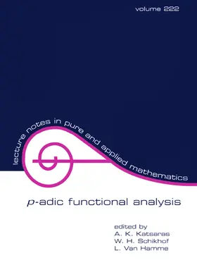 Katsaras / Schikhof / Van Hamme |  P-Adic Functional Analysis | Buch |  Sack Fachmedien