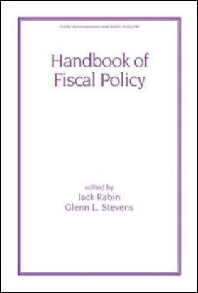 Rabin |  Handbook of Fiscal Policy | Buch |  Sack Fachmedien