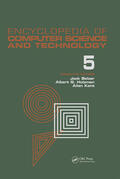 Belzer / Holzman / Kent |  Encyclopedia of Computer Science and Technology, Volume 5 | Buch |  Sack Fachmedien