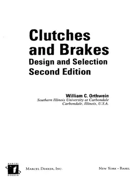 Orthwein | Clutches and Brakes | Buch | 978-0-8247-4876-0 | www.sack.de