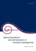 Golan |  Decomposition and Dimension in Module Categories | Buch |  Sack Fachmedien