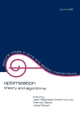 Hiriart-Urruty / Oettli / Stoer |  Optimization | Buch |  Sack Fachmedien