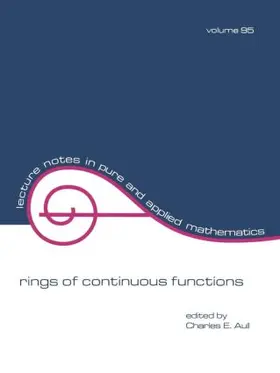 Aull |  Rings of Continuous Function | Buch |  Sack Fachmedien