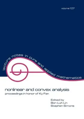 Lin / Simons / Simone |  Nonlinear and Convex Analysis | Buch |  Sack Fachmedien