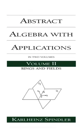 Spindler |  Abstract Algebra with Applications | Buch |  Sack Fachmedien