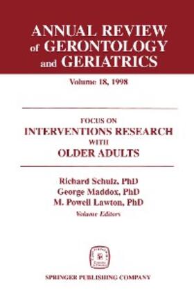 Lawton |  Annual Review of Gerontology and Geriatrics, Volume 18, 1998 | eBook | Sack Fachmedien