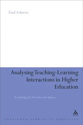 Ashwin |  Analysing Teaching-Learning Interactions in Higher Education | Buch |  Sack Fachmedien