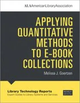 Goertzen |  Applying Quantitative Methods to E-book Collections | Buch |  Sack Fachmedien