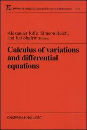 Ioffe / Reich / Shafrir |  Calculus of Variations and Differential Equations | Buch |  Sack Fachmedien