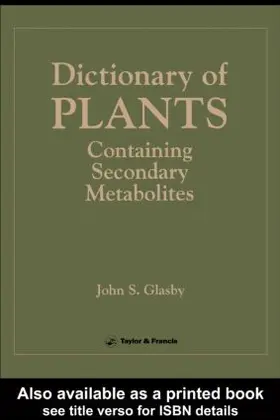 Glasby | Directory Of Plants Containing Secondary Metabolites | Buch | 978-0-85066-423-2 | www.sack.de