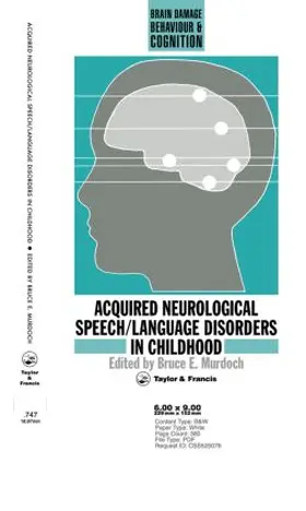 Murdoch | Acquired Neurological Speech/Language Disorders In Childhood | Buch | 978-0-85066-491-1 | sack.de