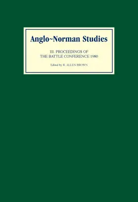 Brown |  Anglo-Norman Studies III | Buch |  Sack Fachmedien