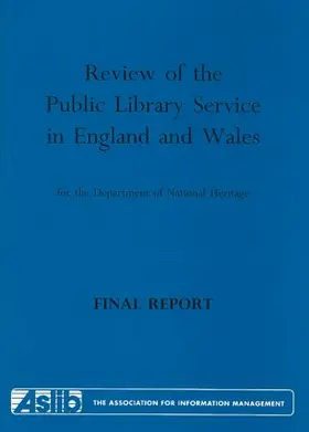 Line |  Review of the Public Library Service in England and Wales for the Department of National Heritage | Buch |  Sack Fachmedien