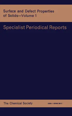 Roberts / Thomas | Surface and Defect Properties of Solids | Buch | 978-0-85186-250-7 | www.sack.de