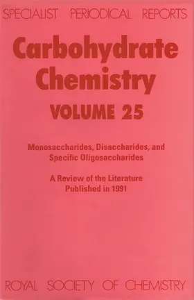 Ferrier |  Carbohydrate Chemistry | Buch |  Sack Fachmedien