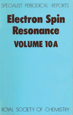 Symons |  Electron Spin Resonance Vol 10a | Buch |  Sack Fachmedien