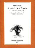 Schapera / Roberts |  A Handbook of Tswana Law and Custom | Buch |  Sack Fachmedien