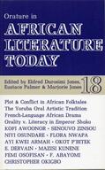 Jones / Palmer |  ALT 18 Orature in African Literature Today | Buch |  Sack Fachmedien