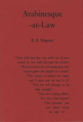 Megarry |  Arabinesque-at-Law | Buch |  Sack Fachmedien