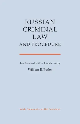  Russian Criminal Law and Procedure | Buch |  Sack Fachmedien