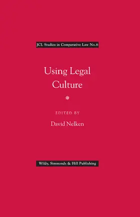 Nelken |  Using Legal Culture | Buch |  Sack Fachmedien