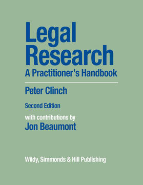 Clinch | Legal Research | Buch | 978-0-85490-123-4 | sack.de