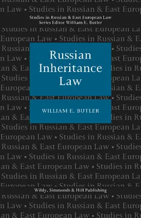 Butler |  Russian Inheritance Law | Buch |  Sack Fachmedien