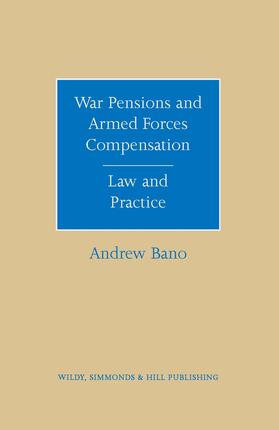 Bano | War Pensions and Armed Forces Compensation | Buch | 978-0-85490-190-6 | sack.de