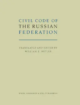 BUTLER / Butler |  Civil Code of the Russian Federation | Buch |  Sack Fachmedien