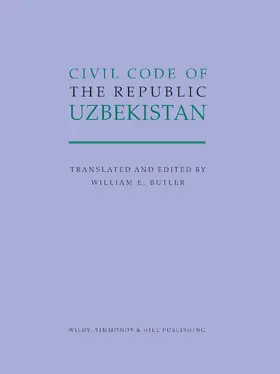  Civil Code of the Republic Uzbekistan 2018 | Buch |  Sack Fachmedien