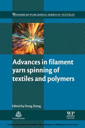 Zhang | Advances in Filament Yarn Spinning of Textiles and Polymers | E-Book | www.sack.de