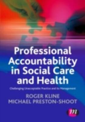 Preston-Shoot / Kline |  Professional Accountability in Social Care and Health | eBook | Sack Fachmedien