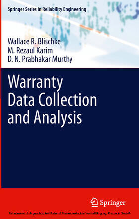 Blischke / Karim / Murthy |  Warranty Data Collection and Analysis | eBook | Sack Fachmedien
